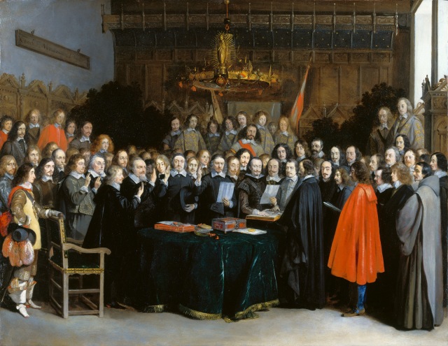 La ratificacion del tratado de Munster (1648)